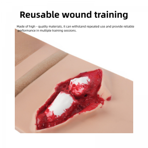 Open Fracture Wound Simulation Manikin Wearable Suture Training Model PVC Material Medical Science Tibial Training Module China