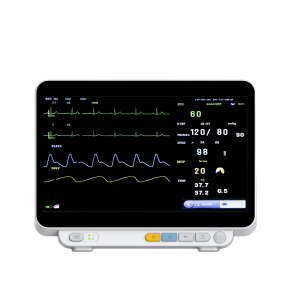 Adjustable Medical Diagnostic Devices Portable 14″ Multi-parameter Patient Monitors with Electric Power Source