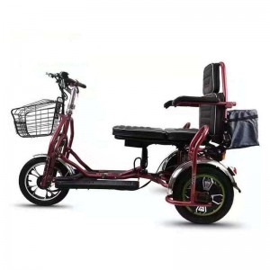 China Foldable Electric Wheelchair for Adults Elderly Disabled 2-Passenger 30km/h 100-200kg Payload