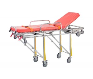 Medical Devices Hospital Collapsible Gurney Aluminum Alloy Ambulance Stretcher Trolley Patient Transfer Bed