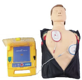 I-defibrillation eyi-half body CPR manikin eyenziwe nge-AED