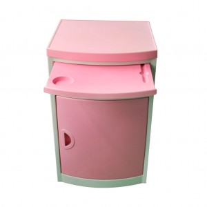 On Sale Hospital Furniture ABS Beside Cabinet Locker Bedside Table With Casters in Stock