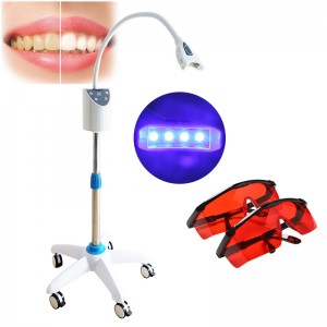 Coluna de luz fria dental móvel instrumento de clareamento dental luz azul monocromática equipamento clínico de limpeza dental