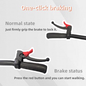 Knee Walker Scooter Convenient Adult Folding Walker for Leg Easy Mobility Aid Adults Disabled People Rehabilitation Equipment