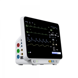 Adjustable Medical Diagnostic Devices Portable 14″ Multi-parameter Patient Monitors with Electric Power Source