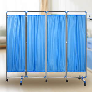 Durable Medical Hospital Screen with Stainless Steel Hinge Waterproof Fabric and Blackout Feature Can Be Folded