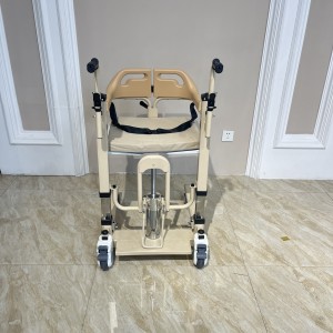 Hydraulic Adjustable Patient Lifting and Transfer Chair with 200kg Capacity Foldable Design for Disabled Person Moving