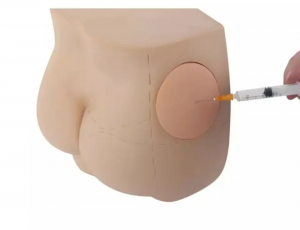 Saense ea tsa bongaka Buttocks Hip Intramuscular Injection Simulator Model Mohlala oa ho ruta koetliso ea baoki