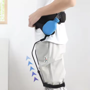 Leg Walker Stroke Hemiplegic Walking Aid Lower Limb Rehabilitation Exoskeleton Aluminum Alloy Frame Foldable Portable