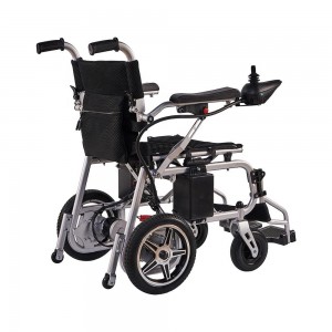 High Power Lightweight Carbon Steel Electric Wheelchair Disc Brake Class II Adjustable Foldable Walker Rollator-Factory Direct