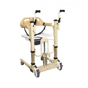 Hydraulic Adjustable Patient Lifting and Transfer Chair with 200kg Capacity Foldable Design for Disabled Person Moving