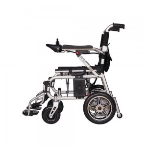 High Power Lightweight Carbon Steel Electric Wheelchair Disc Brake Class II Adjustable Foldable Walker Rollator-Factory Direct
