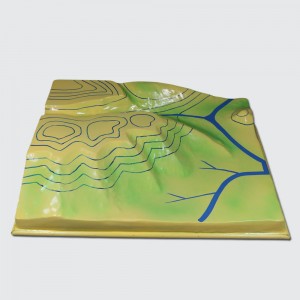 3D Contour Model Contour Lines on a Topographic Map Model Geographical Instrument Geography Equipment Teaching Home Office