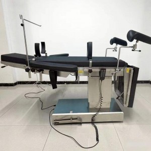 Factory Outlet Medical Equipment Steel Material Manual Power Source Electric Operating Table