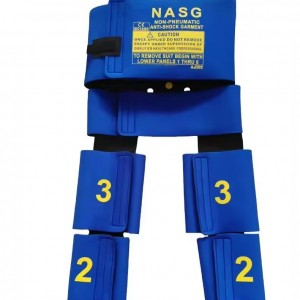 Elastic resistance band with tension strap, non-pneumatic shock-absorbing splint, emergency splint, anti-shock support device