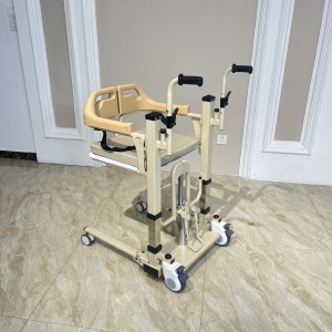 Hydraulic Adjustable Patient Lifting and Transfer Chair with 200kg Capacity Foldable Design for Disabled Person Moving