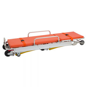 Aluminum Patient Transfer with Oxygen Holder Fold up Ambulance Emergency Stretcher Patient Transfer Bed