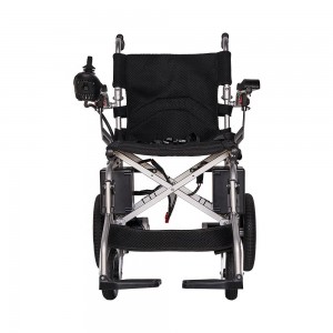 High Power Lightweight Carbon Steel Electric Wheelchair Disc Brake Class II Adjustable Foldable Walker Rollator-Factory Direct
