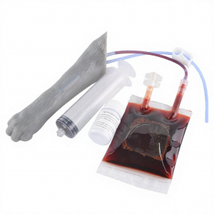 Feline Cat IV Blood Draw Catheterization Leg Veterinary IV Practice Kit Diagnosis Injection for Students Veterinarians