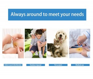 Hot Sale Yulin Medical Cotton Swabs 8cm Class III Disinfectant Swab Sticks