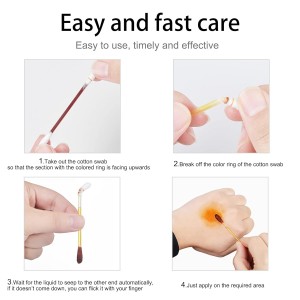 Hot Sale Iodophor Disinfectant Cotton Swab Medical Cotton Swabs Cotton Swab Stick