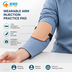 Medical Training ID Injection Torso Manikin Wearable Design Intradermal Practice Pad for Nurses Medical Students Plastic Model