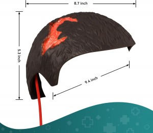 Wound Packing Head Training Kit Wearable Bleeding Control Training for Medical Students Wound Training and Medical Classes