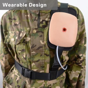 Medical Science Wearable Chest Seal Training Kit Wound Packing Wearable for Medical Nursing Practice Use