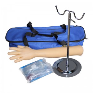 Arm intravenous injection kit for nurse practice and training