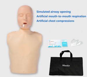 CPR Cardiopulmonary Resuscitation Simulator Bust Medical Mannequin First Aid Training Artificial Breathing Rubber