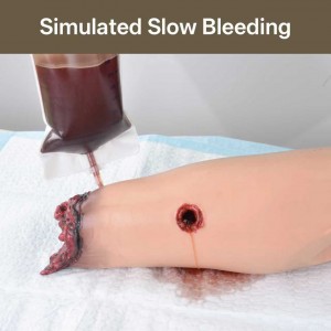 Medical Nursing School Multitask Wound Packing Trainer First Aid Training Stop Bleeding Simulator Model Gunshot Wound Laceration