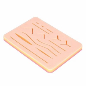 Medical trauma silicone simulated hoditry ny olombelona suture pad