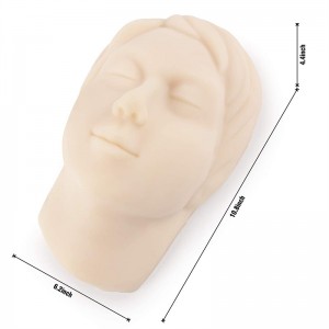 Modellu di faccia in silicone (femmina)