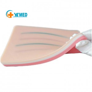 Intravenous Injection Model Silicone IV Injection Training Pad with 4 Veins Embedded and 3 Layers Human Skin Suture
