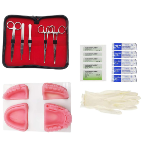 Suture Kit Manikin Complete Basic Suture Kit Dental Suturing Skill Trainer Oral Incision Suture Pad
