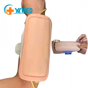 Zaawansowany model do nakłucia żylnego przedramienia, z możliwością noszenia, do stosowania w praktyce pielęgniarskiej i wykonywania iniekcji
