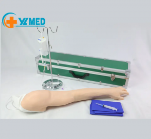 Infusió intravenosa Incisió intravenosa i model de braç d'injecció intramuscular Model complet d'ensenyament de mà per a adults de braç llarg