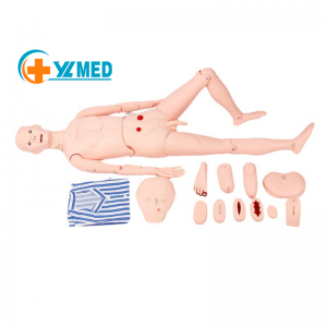 ခန္ဓာဗေဒဆိုင်ရာ လူသားပုံစံ Multi functional Patient Care Training Female CPR Dummy Patient Care Life Size Full Body Mannequin