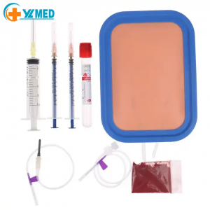 Medical teaching resources Doctor injection practice intravenous blood collection blood return skin training pad