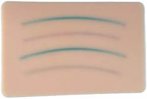 Intravenous Injection Model Silicone IV Injection Training Pad with 4 Veins Embedded and 3 Layers Human Skin Suture